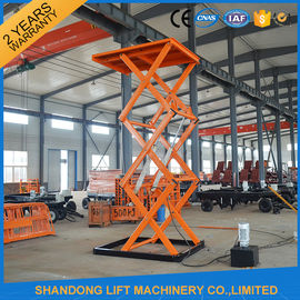 Stasioner Hydraulic, 4.8m Tinggi Material Memuat Gudang Industri Lift Table