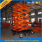 500kgs Hydraulic Hydraulic Lift Table Ponsel Aerial Work platform dengan 4 Roda 8m Lifting Tinggi
