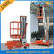 Tunggal Empat Mast Aluminium Alloy Aerial Work Lift Platform Untuk Aerial Work CE Hydraulic
