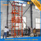 1T 12m CE Disetujui Vertical panduan rel Lift Hidrolik Gudang Cargo Lift