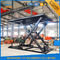 3T 3M Tetap Hydraulic Table Lift Cargo Scissor Lift Sesuaikan Tersedia