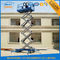 10m Movable Scissor Lift Table Hydraulic 4 Roda Mobil Aerial