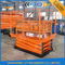 1T Stationary Scissor Lift Hidrolik Lifting Tabel Indoor / Outdoor Scissor Cargo Lift Table