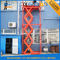 Gudang atau Alat Tulis Rumah Tangga Hidrolik Scissor Lift Cargo Scissor Lift, Orange Blue