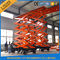 Aman 1 Ton Platform Mobile Lift Dengan 4 Roda 2.200 mm X 1220 mm Tabel Ukuran