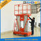 200kg 10m Movable Aerial Work Lift Platform, Keselamatan Hidrolik Kerja Landasan Rental