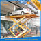 Biru High Rise Hydraulic Scissor Angkat Mobil Scissor Mobil Parkir Basement Lift