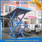 Biru High Rise Hydraulic Scissor Angkat Mobil Scissor Mobil Parkir Basement Lift