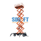 300kg 10m Aerial Work Mobile Scissor Lift Platform Dengan Roda
