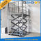 Disesuaikan Hot Galvanizing Stasioner Hidrolik Scissor Lift, Fixed Hydraulic Cargo Lift CE
