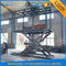 3T 3M Hydraulic Scissor Car Lift Kekuatan Tinggi Mangan Steel Material Untuk Basement