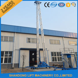 Hidrolik Ponsel Telescopic Ladder Aerial Work Lift Platform Dengan 150kgs Memuat 19m Tinggi
