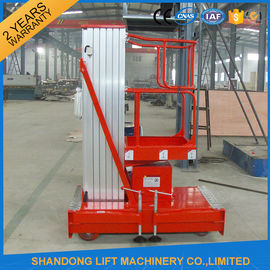 Ponsel Hydraulic Aerial Work Lift Platform Dengan Kekuatan Tinggi Aluminium Alloy Material