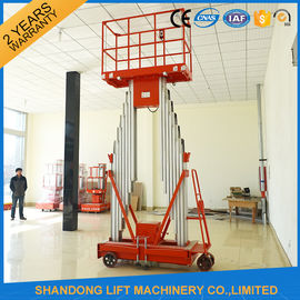 Mini Ringan Listrik Truck Mounted Platform Kerja Aerial 1,4 * 0,6 mm Ukuran Tabel