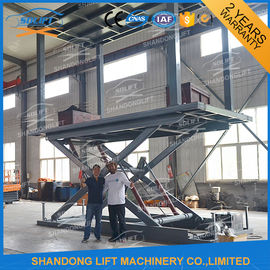 Hidrolik Scissor ganda Parkir Deck Mobil Sistem 2.5T Memuat 3.3m Lifting Tinggi