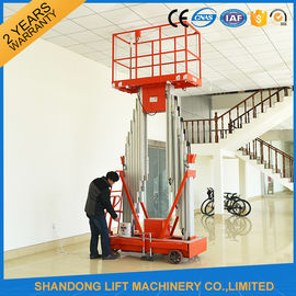 Kapasitas 200kg 12m Tinggi Hidrolik Aluminium Ladder Aerial Work Platform Angkat Dengan CE
