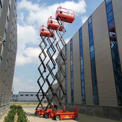 Nyaman dan Terjangkau mobil angkat udara self-propelled trailer lift gunting listrik