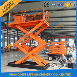 1T 5.5M Hydraulic Heavy Duty Scissor Lift Listrik Rumah Scissor Lift Platform Dengan CE