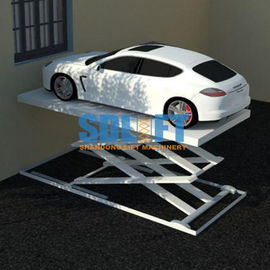 Angkat 3T 5.6m Hydraulic Scissor Mobil Untuk Rumah Garasi Portabel / Heavy Duty Scissor Lift Table